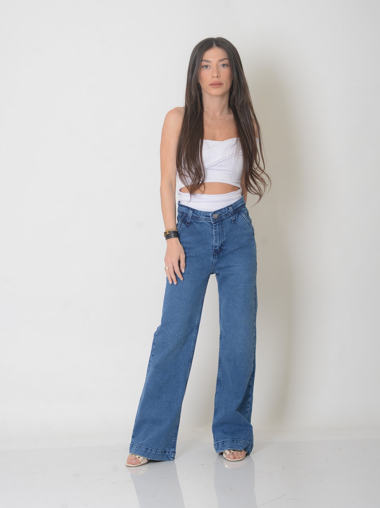 High Waist Wide-Leg Jeans