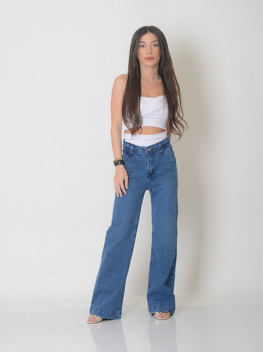 High Waist Wide-Leg Jeans