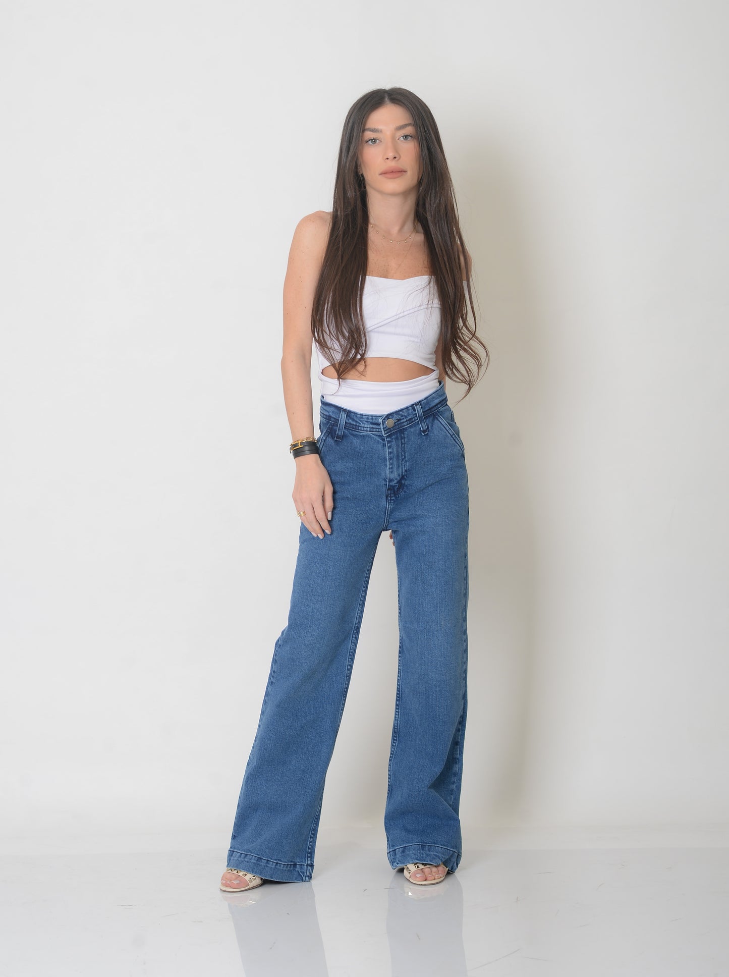 High Waist Wide-Leg Jeans