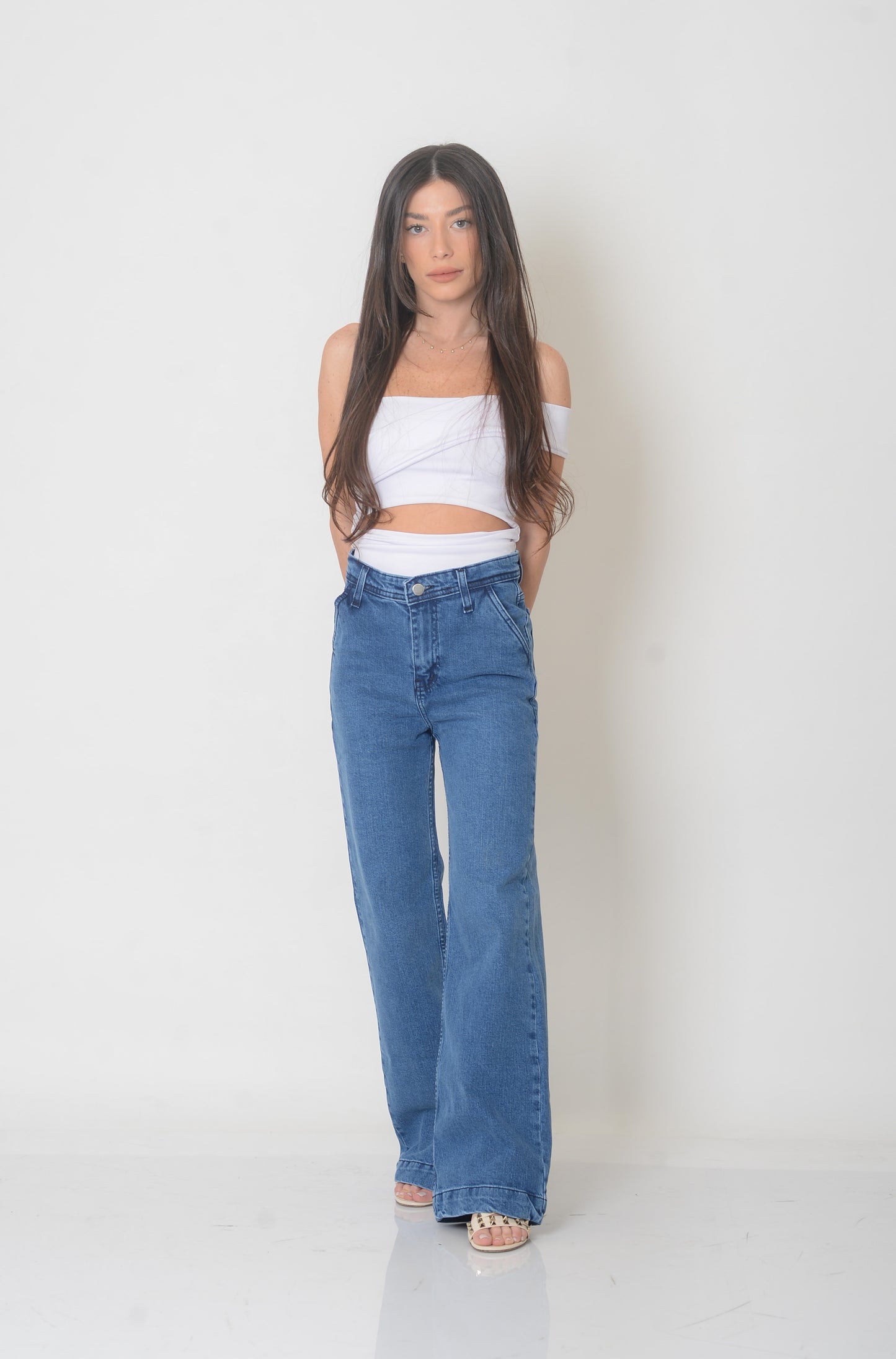 High Waist Wide-Leg Jeans