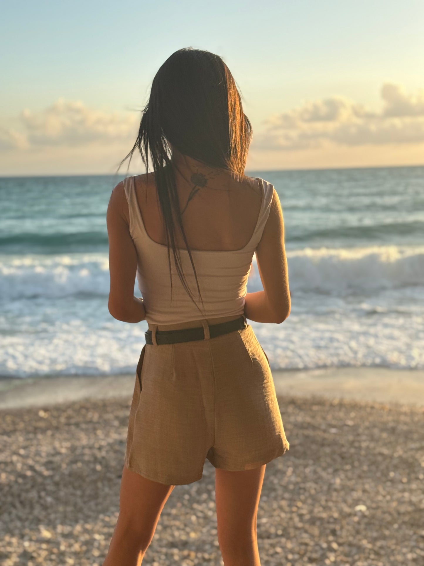 Linen-Blend Shorts