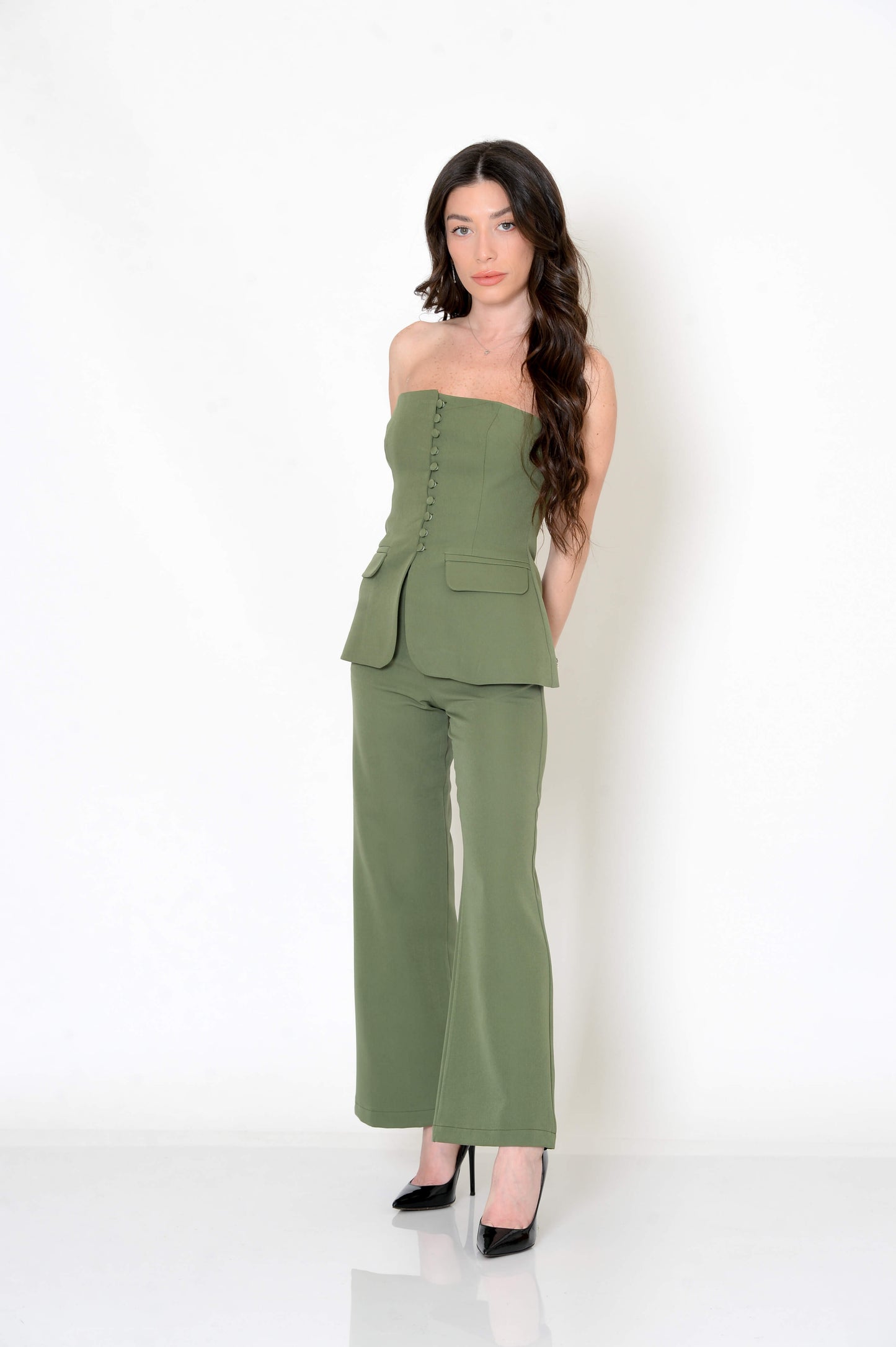 Petite Flared Trousers