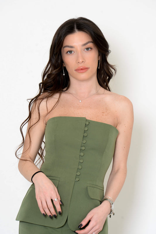 Petite Tailored Corset Top