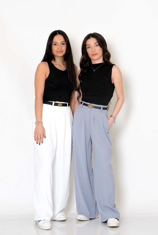 Petite Wide-Leg Trousers