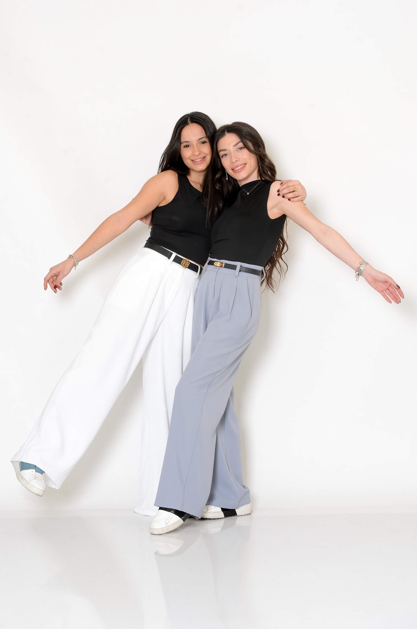 Petite Wide-Leg Trousers