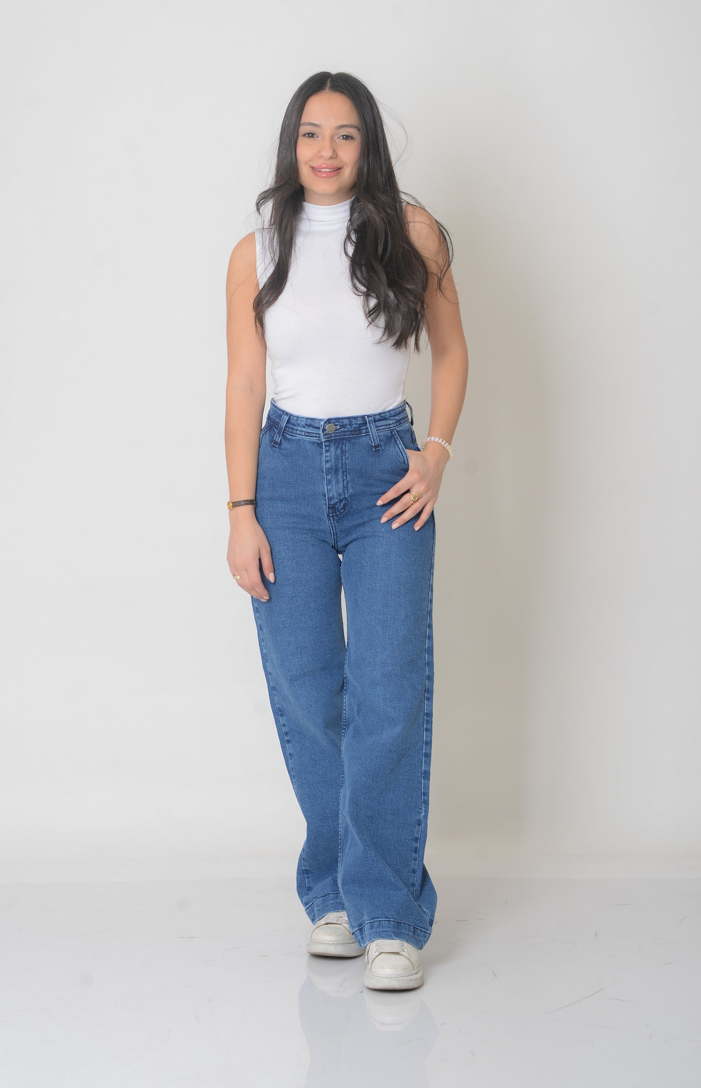 High Waist Wide-Leg Jeans